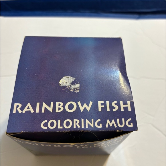 Rainbow Fish Coloring Mug 1998 New and Unused Rare Find + Hardback Book 1992 - Picture 11 of 15